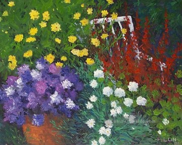 yxf033bE Impressionismus Garten Ölgemälde